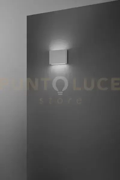 Pocket applique in alluminio grigio cemento led 7w cct 2700k 3200k ...