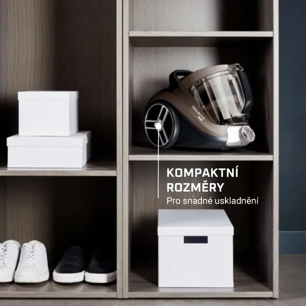 Rowenta - Aspirapolvere senza sacco COMPACT POWER XXL 2,5l 900W/230V marrone