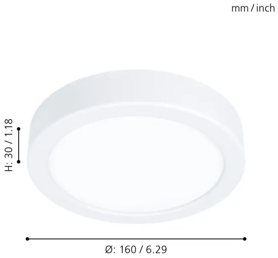 Eglo 99225 - Plafoniera LED da soffitto FUEVA 5 LED/10,5W/230V