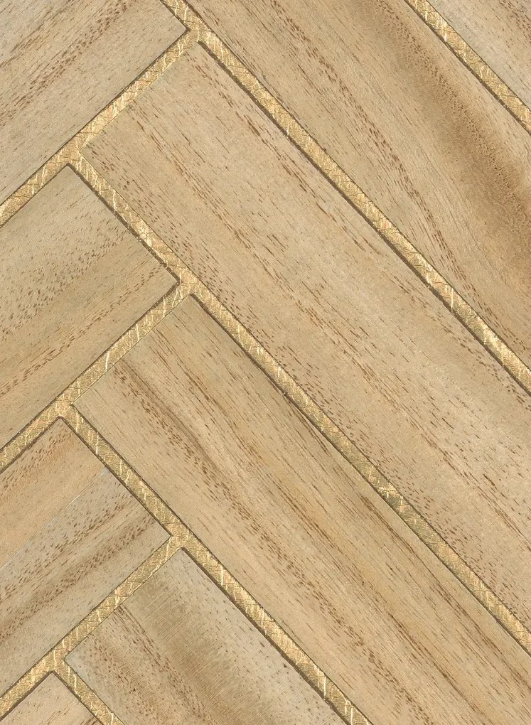 CMO Paris Tapete Bois Chevron - Blond Or