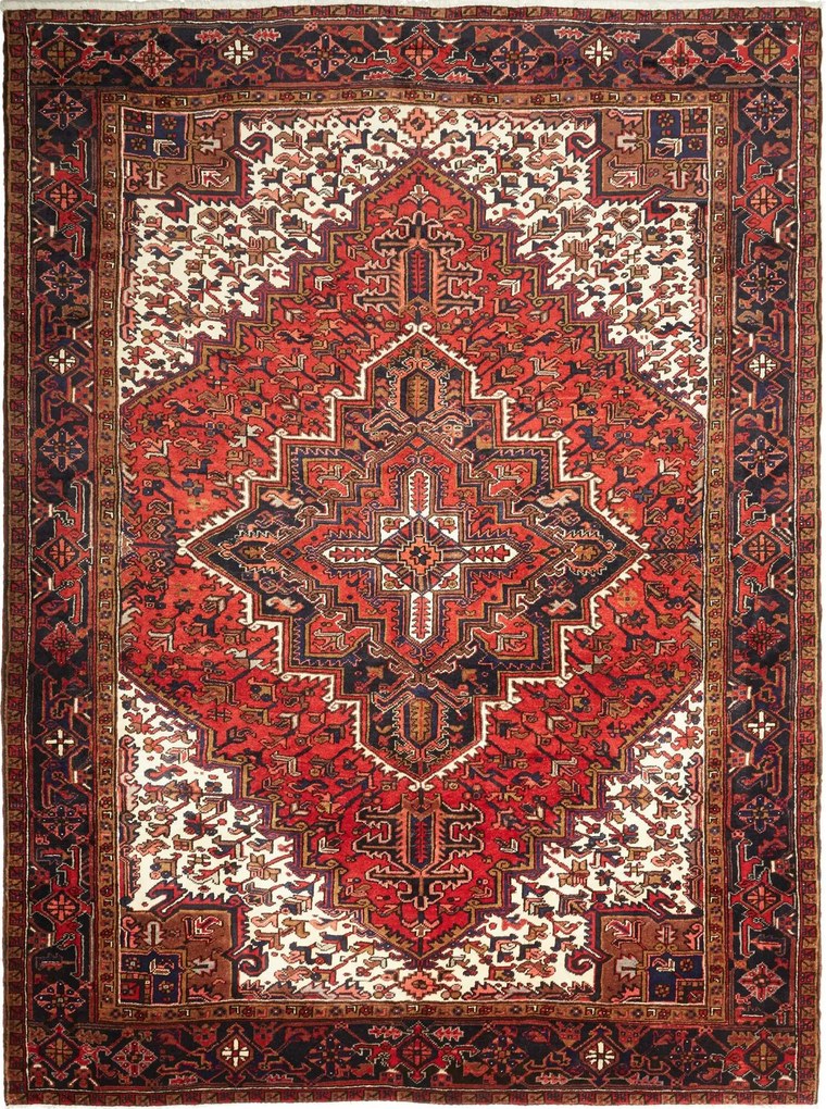 Heriz Tappeto persiano 250x320 Rosso (Iran) Annodato A Mano