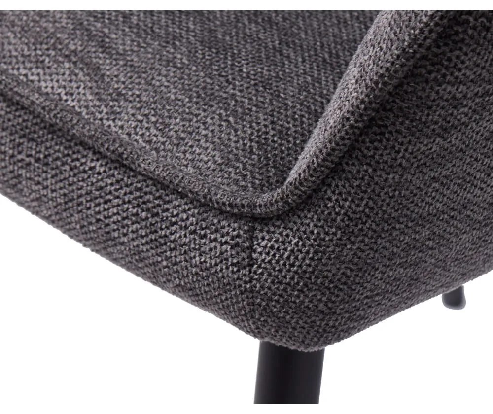 Sedia da pranzo grigio scuro Nolan - Unique Furniture