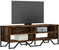 Mobile Porta TV Rovere Fumo 122x34x41 cm in Legno Multistrato 848571