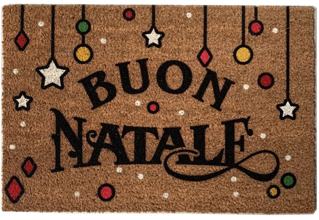 Zerbino Natalizio decorativo 60x40 cm con scritta Buon Natale