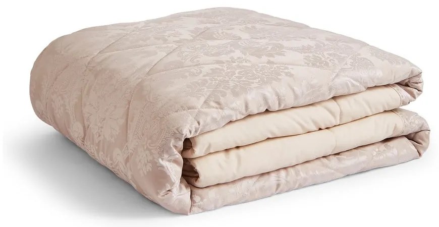 Copriletto trapuntato damascato beige 240x260 cm Damask Jacquard - Catherine Lansfield