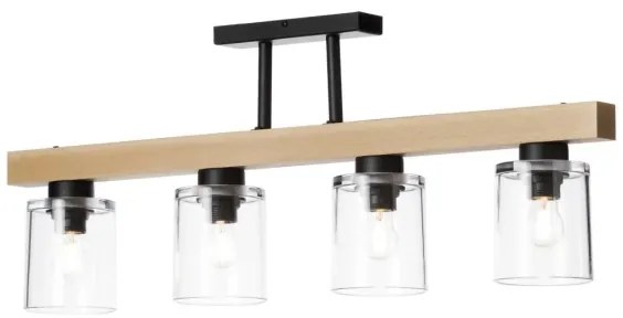 Lampadario a plafone RUSTIC RADIANCE 4xE27/60W/230V