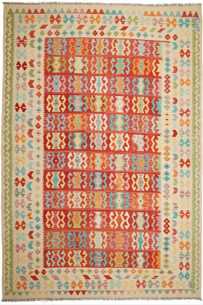 Kilim Tappeto 350x260 (Pakistan) Tessuto A Mano