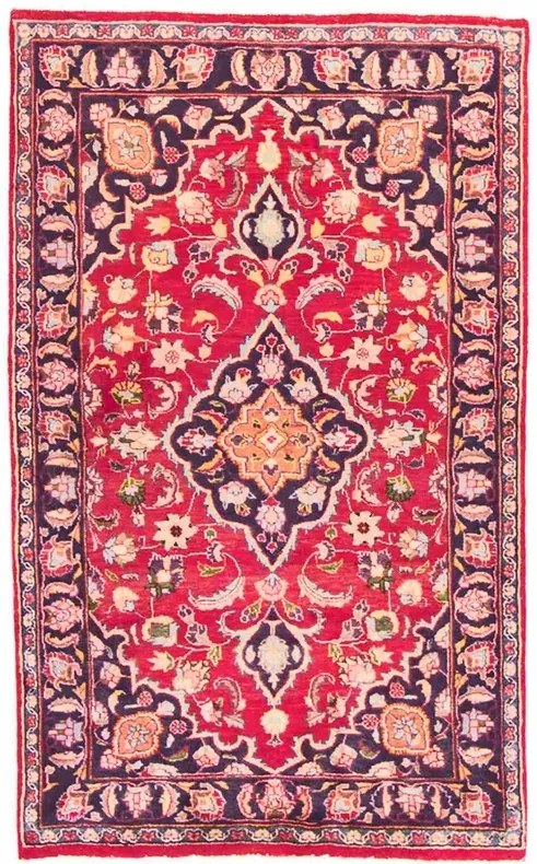 Mashad Tappeto persiano 190 x 110 Rosso (Iran) Annodato A Mano