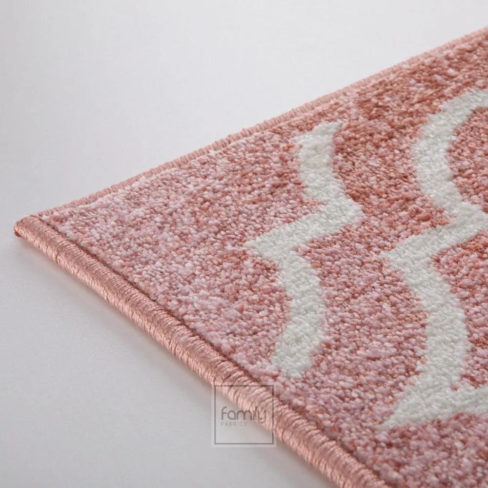 Originale tappeto rosa antico in stile scandinavo Larghezza: 160 cm | Lunghezza: 220 cm