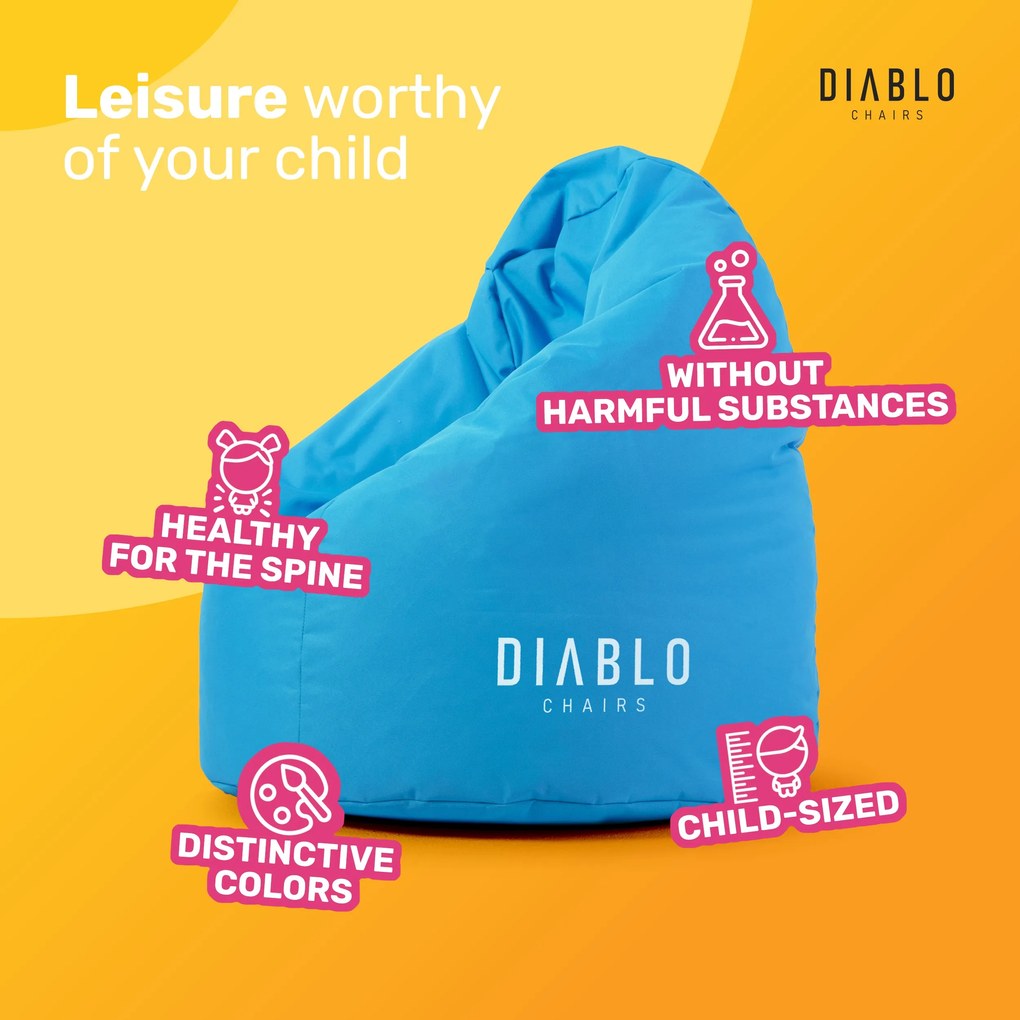 Pouf per bambini Diablo Chairs: Blu