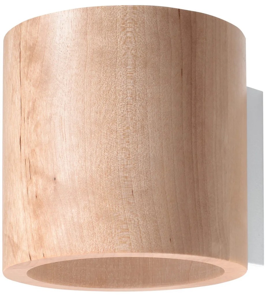 Applique da Parete in Legno Naturale ORBIS 1 G9 da interno