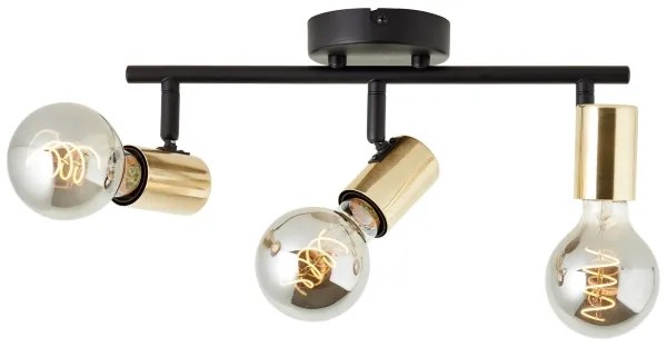 Brilliant - Faretto KERRY 3xE27/40W/230V nero/ottone
