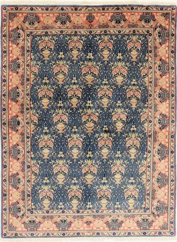 Mashad Tappeto persiano 170x230 Blu (Iran) Annodato A Mano