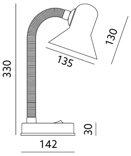 Lampada da tavolo SMIESZEK 1xE27/40W/230V giallo