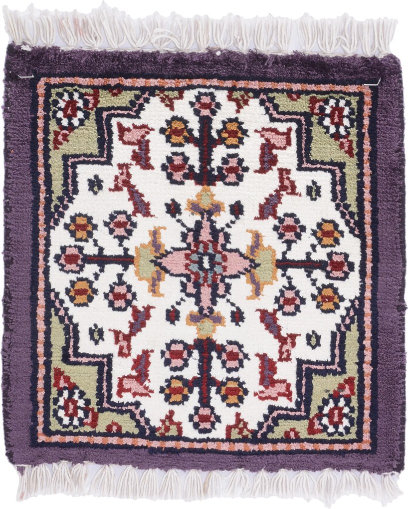 Agra Tappeto orientale 30x30 (Indian) Annodato A Mano