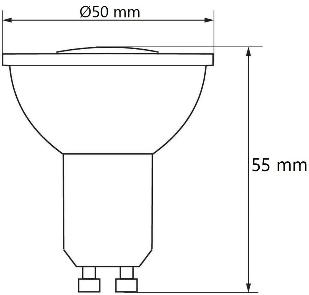 Lampada LED GU10 45W - Angolo 120° Colore Bianco Freddo 6.000K