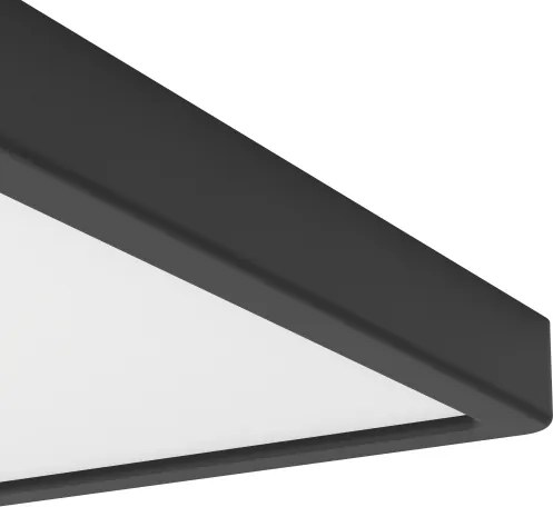 Eglo 901728 - LED RGBW dimmerabile, plafoniera fumé FUEVA-Z LED/17,8W/230V 39,9cm IP44 nero