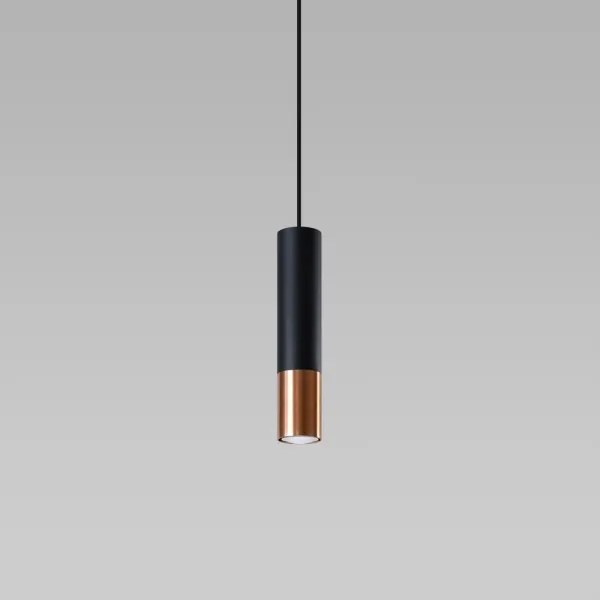 Sollux SL.0946 - Lampadario a sospensione con filo LOOPEZ 1xGU10/10W/230V nero/rame