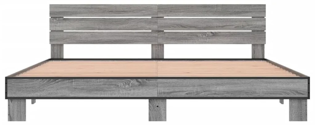 Giroletto grigio sonoma 200x200 cm in legno multistrato metallo