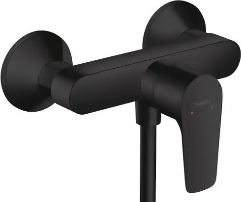 Rubinetto per doccia getto laminare cristallino monocomando Talis E nero opaco HANSGROHE