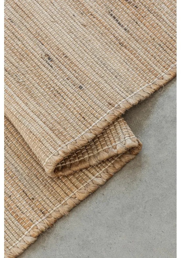 Tappeto beige in misto iuta tessuto a mano 80x150 cm Handloom – Hanse Home