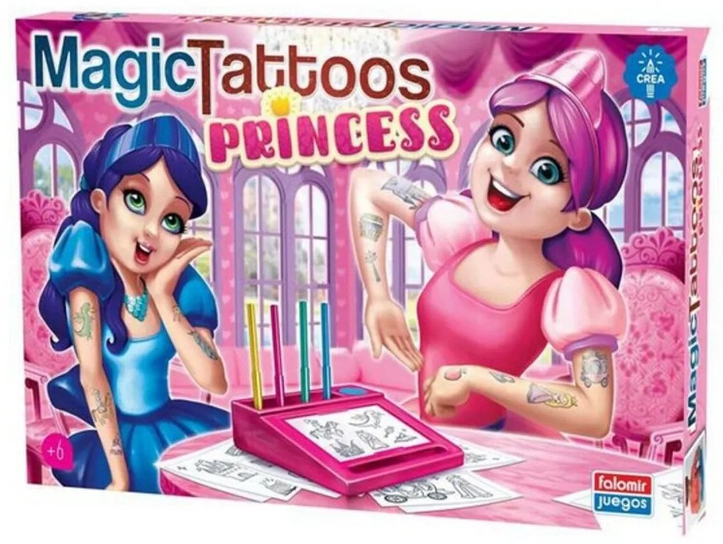 Gioco Educativo Falomir 31054 Tatuaggi Principessa (ES)