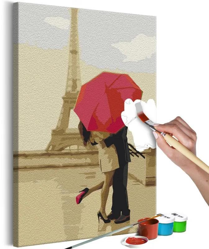 Quadro fai da te Kiss in Paris