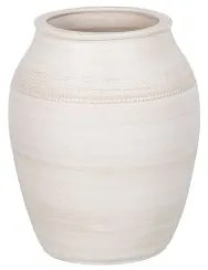 Vaso Crema Ceramica 25 x 25 x 30 cm