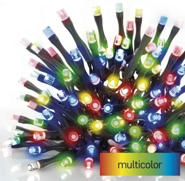 Catena LED natalizia da esterno 50xLED/5m IP44 multicolore