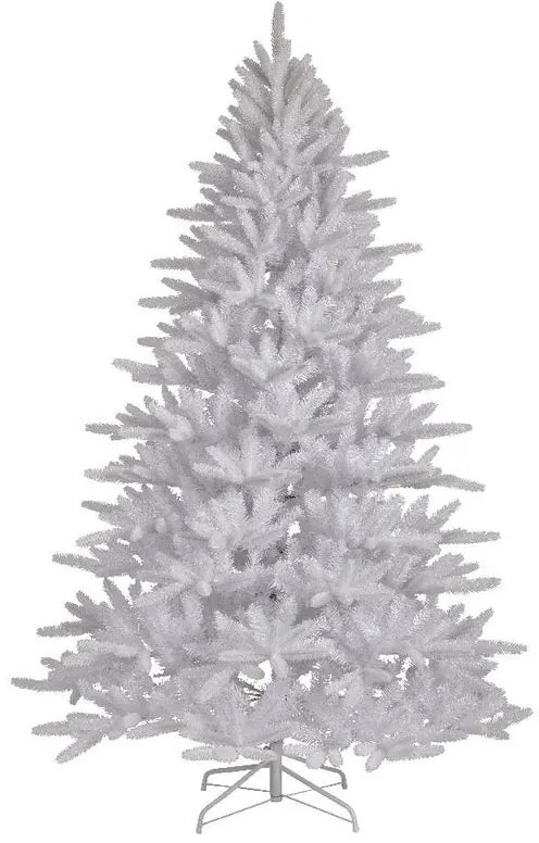 Albero di Natale artificiale innevato Finland Bianco H 210 cm x Ø 139 cm