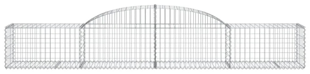 Cesti Gabbioni ad Arco 10 pz 300x30x40/60 cm Ferro Zincato