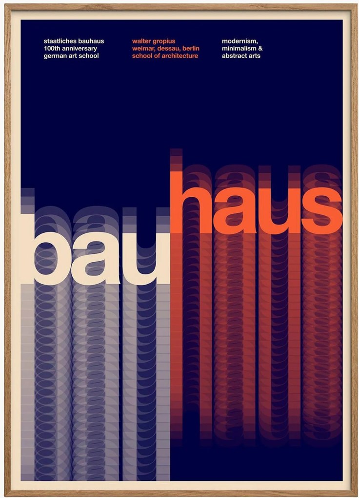 Stampa digitale incorniciata Bauhaus Art