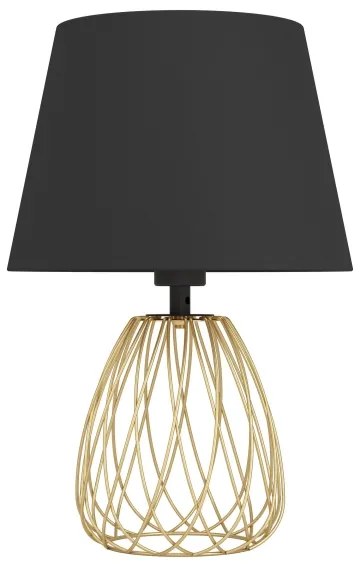 Eglo 390039 - Lampada da tavolo JAZMINIA 1xE27/40W/230V nero/oro