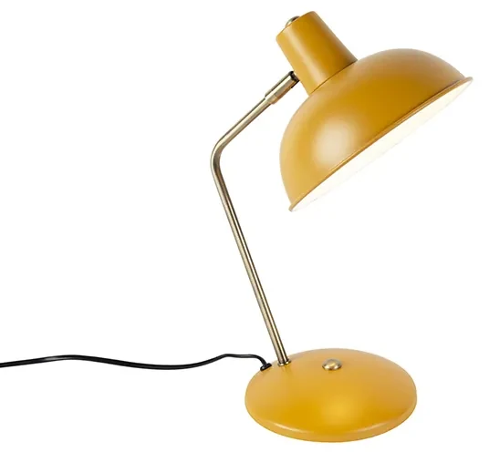 Lampada da tavolo smart gialla con bronzo incl. WiFi P45 - Milou