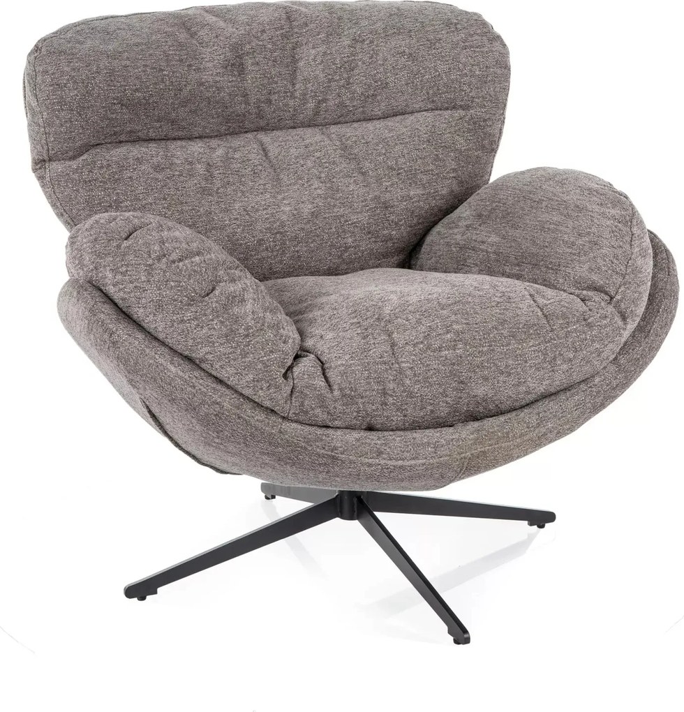 Poltrona Florence Raven – grigio / nero opaco