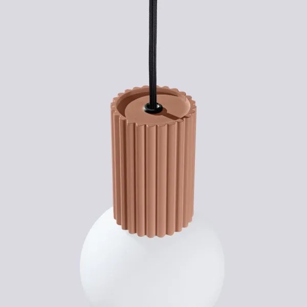 Sollux SL.1734 - Lampadario a sospensione con filo HALO 1xG9/8W/230V diametro 12 cm marrone
