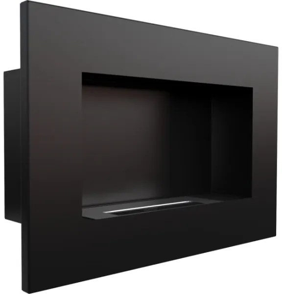 Camino a bioetanolo incasso DELTA 40x60 cm 2kW nero