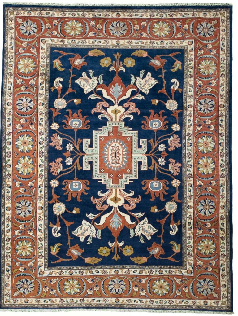 Sarouk Tappeto persiano 250x320 Blu (Iran) Annodato A Mano
