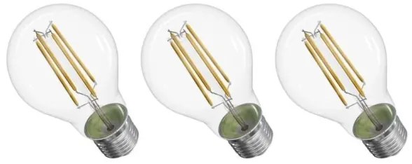 SET 3x Lampadina LED FILAMENT A60 E27/5W/230V 4000K Classe energetica A