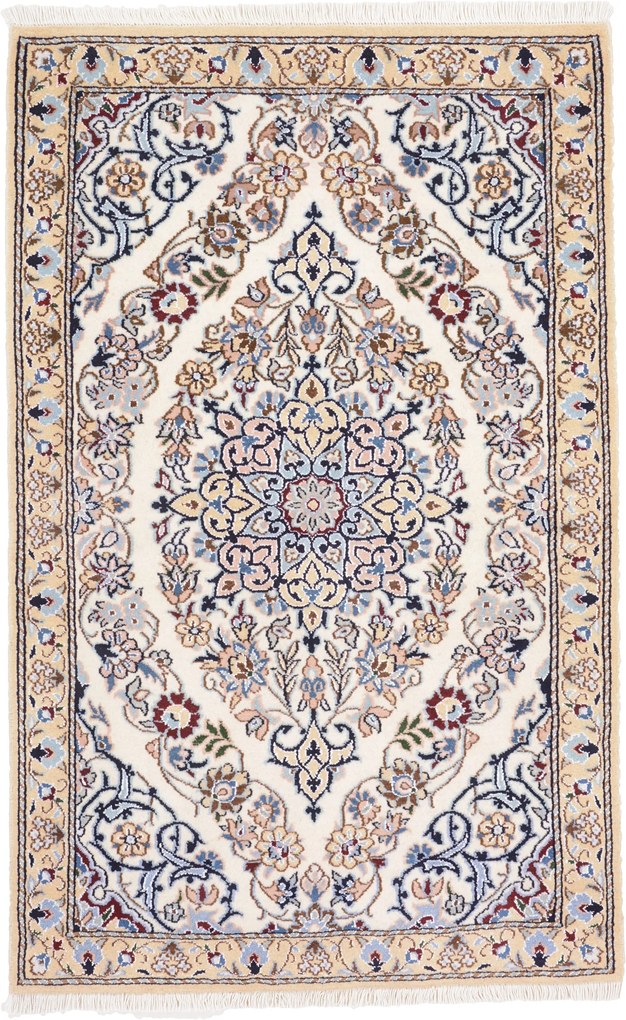 Nain Tappeto 90x140 (Iran) Annodato A Mano