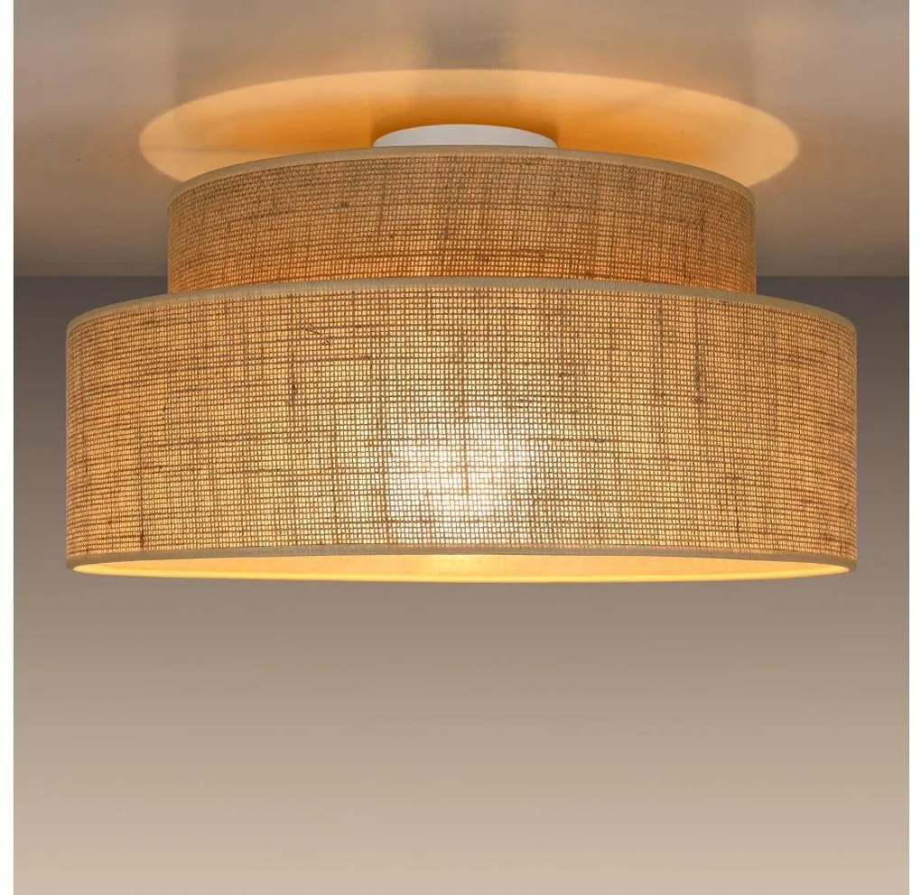 Plafoniera BOHO 1xE27/60W/230V diametro 40 cm beige