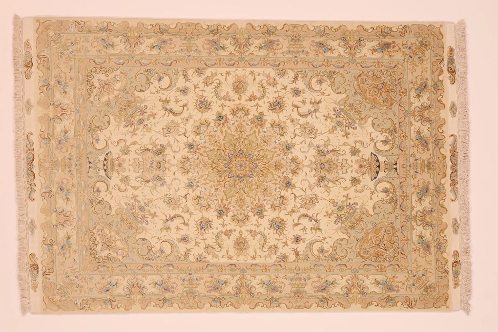 Tabriz Tappeto persiano 200 x 280 Beige (Iran) Annodato A Mano