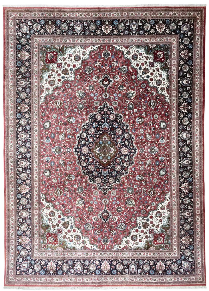 Ghom Tappeto persiano 300 x 410 Rosso (Iran) Annodato A Mano
