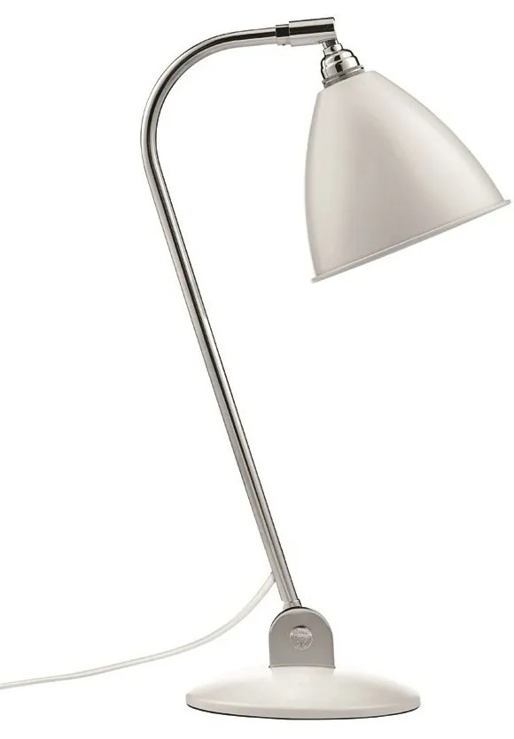 GUBI - Bestlite BL2 Lampada da Tavolo Ø16 Cromato/Bianco Opaco GUBI