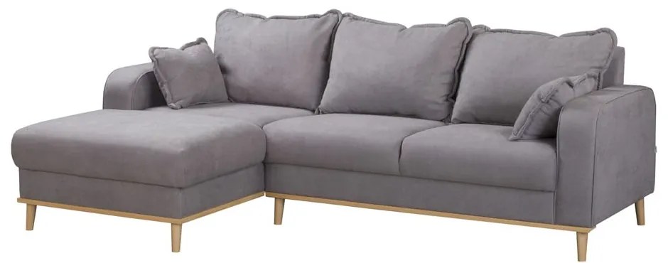 Divano angolare grigio (angolo sinistro) Beata - Ropez