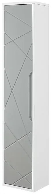 Colonna bagno sospesa 30x150 Furore verde salvia con ripiani interni