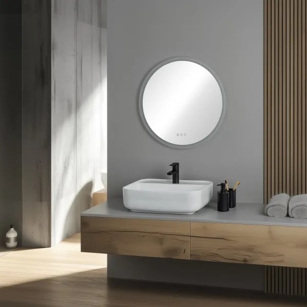 Brilagi-LED CLARA PRO, specchio riscaldato con retroilluminazione RGBW dimmerabile, LED/18W/230V, Ø 60 cm, IP44