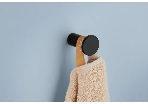 KFA Armatura 864-020-81 - Gancio a muro TOWEL acciaio inossidabile/opaco nero