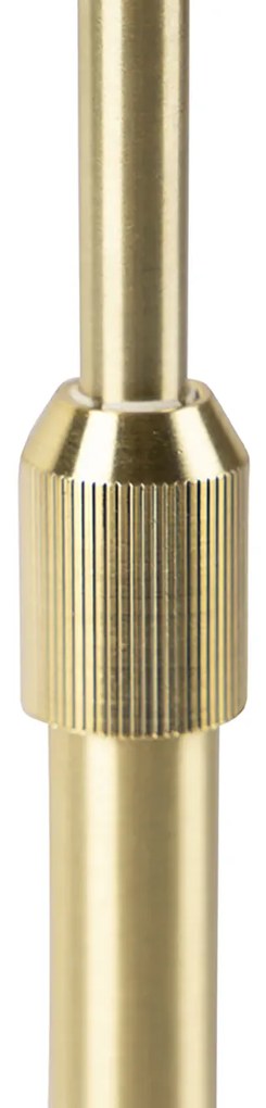 Lampada da tavolo regolabile oro con paralume grigio chiaro 35 cm - Parte