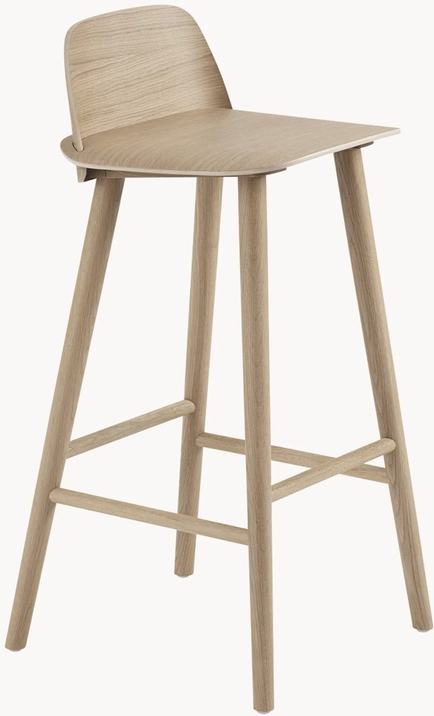 Sedia da bar in legno Nerd